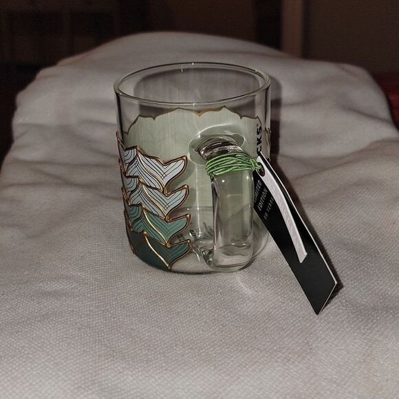 Starbucks 50th Anniversary 2021 Siren Tails Mermaid Glass Mug Limited Edition - Picture 4 of 9